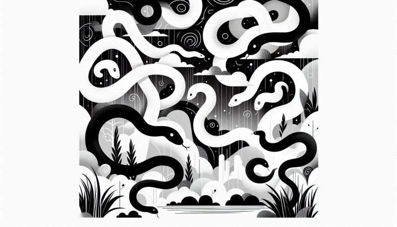 蛇が大量発生する夢の夢占い