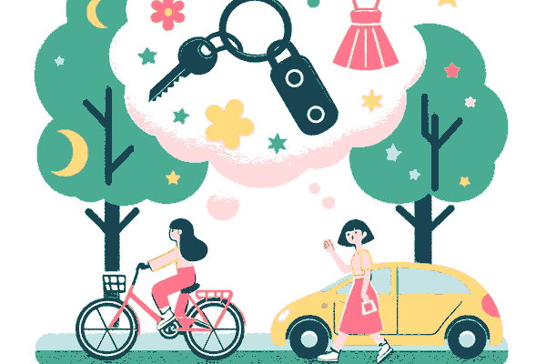 自転車の鍵をなくす夢の夢占い
