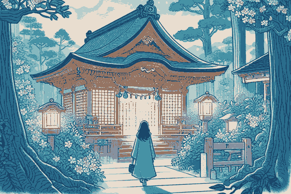 知らない神社でお参り・祈る夢