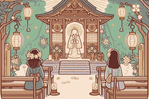 家族と知らない神社に行く夢
