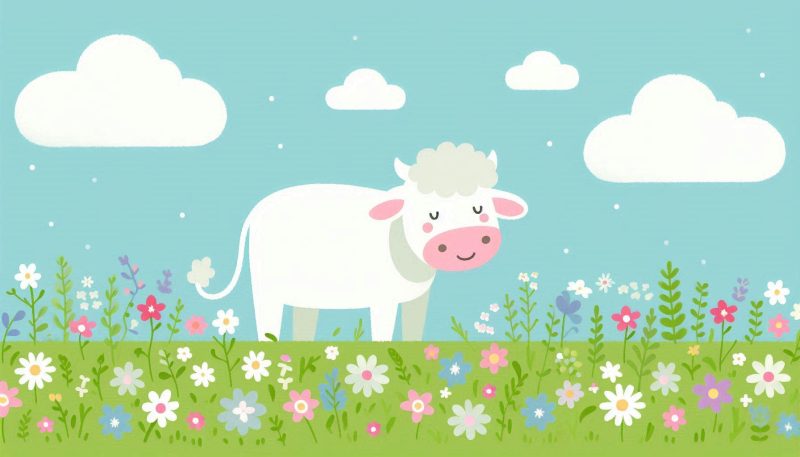 白い牛の夢の夢占い