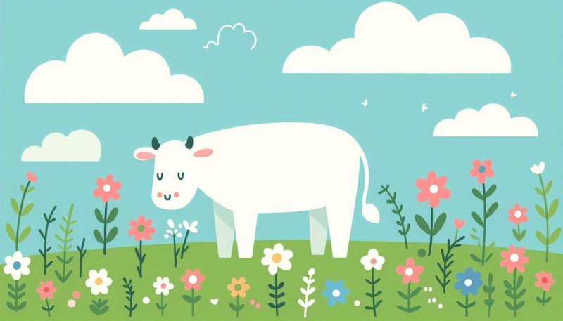 【吉夢】白い牛の夢が告げる幸運!金運・恋愛運アップのサイン