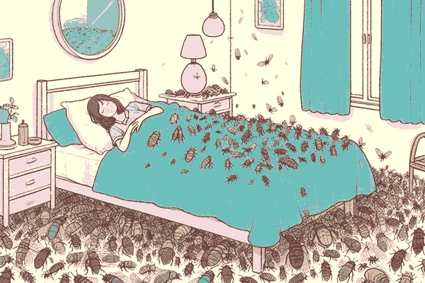 部屋に大量の虫がでる夢は吉報