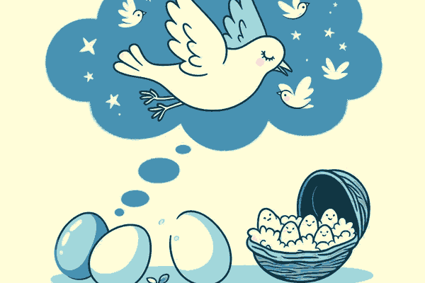 鳥が卵を産む夢の夢占いが示す意味