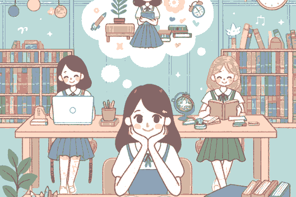 図書館で勉強する夢が伝える警告