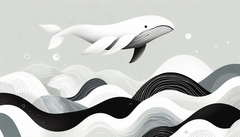 白いクジラの夢は最強の吉夢!運気上昇や宝くじ当選の可能性を読み解く