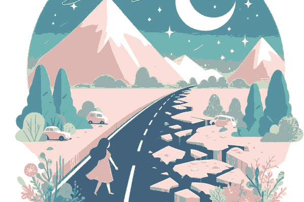 道路が崩れる夢の夢占い