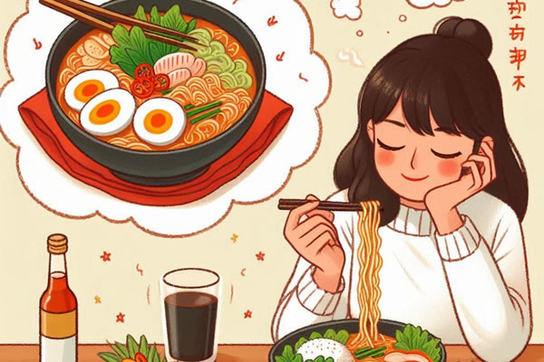 辛いラーメンを食べる夢の暗示