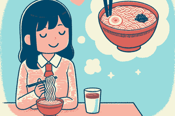 1人でラーメンを食べる夢が示す注意点