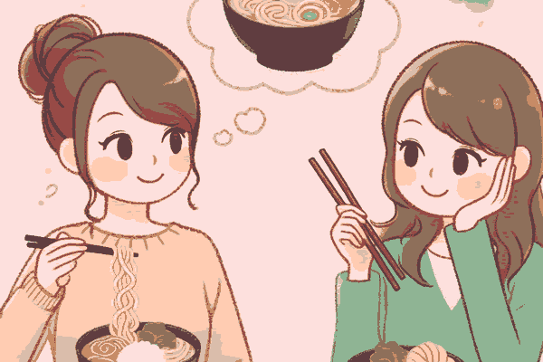 幸運の訪れを告げる、うどんを注文する夢