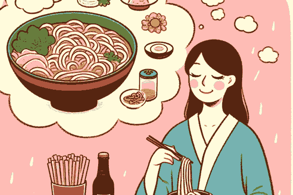注意が必要な、うどんを注文する夢の暗示