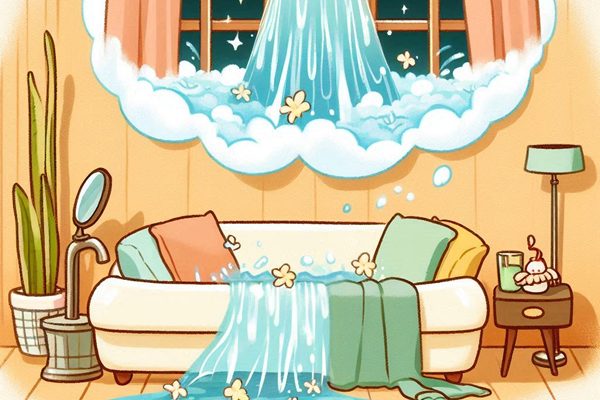 【吉夢】「お風呂の水が部屋に溢れる夢」が示す運気上昇サイン