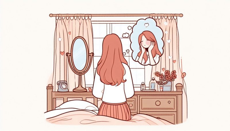「鏡で自分の顔を見る夢」が示す基本的な意味とあなたの心理