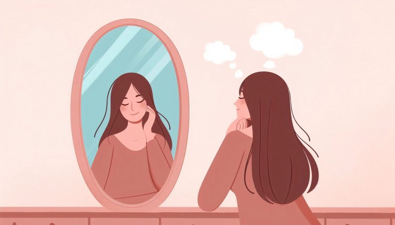 「鏡で自分の顔を見る夢」が示す詳しい意味