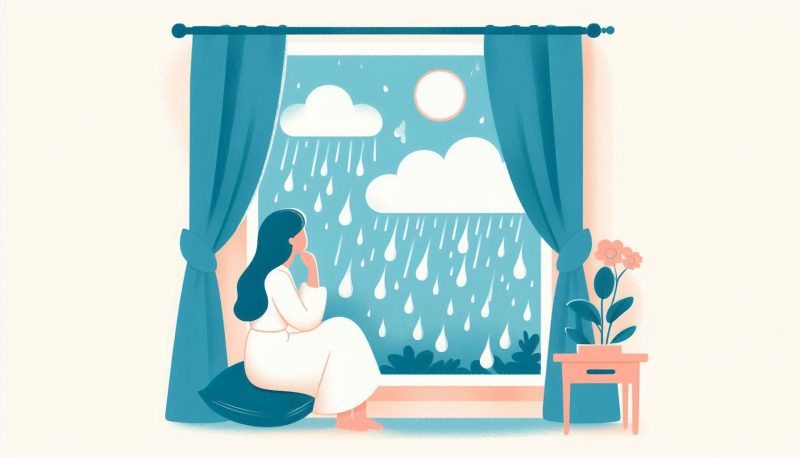 【夢占い】窓から雨を見る夢の基本的な意味と心理