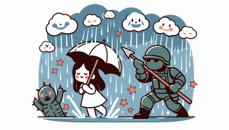 ゲリラ豪雨にあう夢が示す吉夢としての意味
