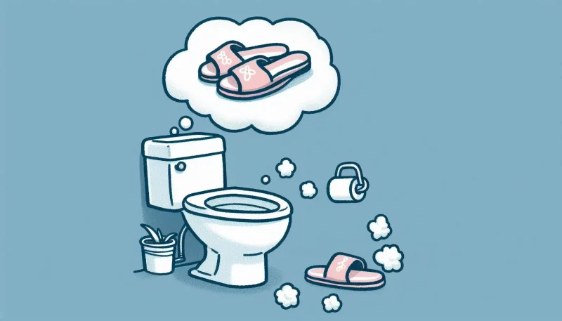 トイレにスリッパを落とす夢の夢占い