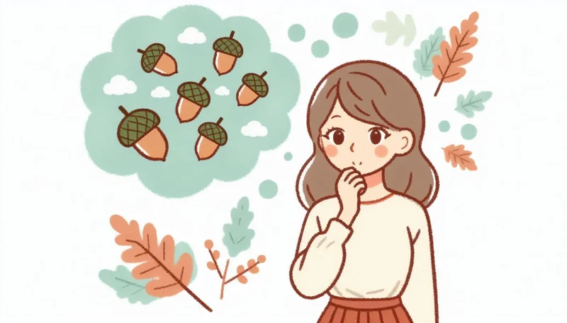 要注意？夢占いにおけるどんぐりを食べる夢が示す警告