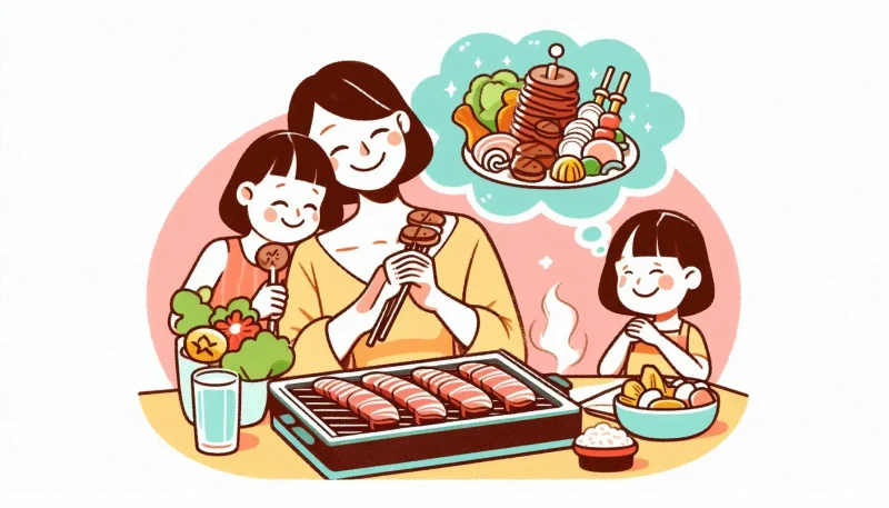 焼肉を家族で食べる夢が示す注意点