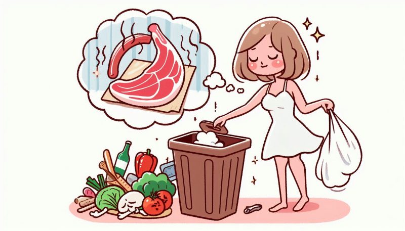 腐った肉を捨てる夢の夢占い