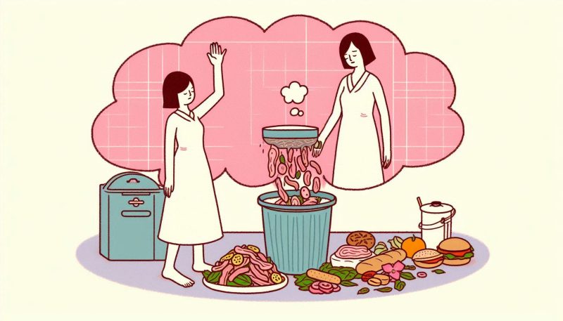 腐った肉を捨てる夢が示す基本的な意味と心理