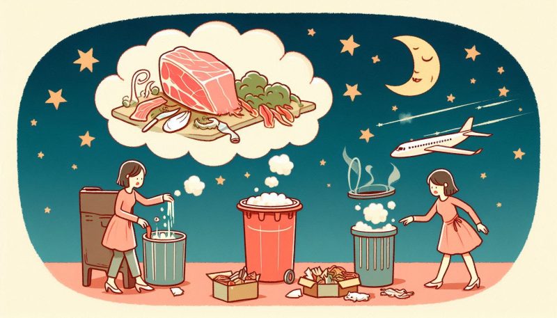 腐った肉を捨てる夢が示す運気好転のサイン