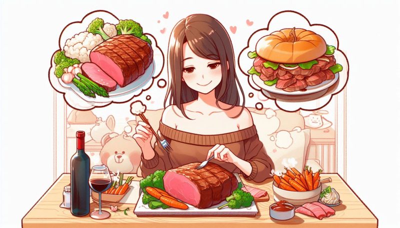 ローストビーフを食べる夢が持つ基本的な意味