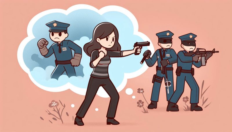 犯人と戦う夢の夢占い