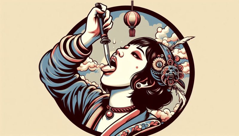 警告夢?「刃物を飲み込む夢」が伝えるストレスや人間関係の危機