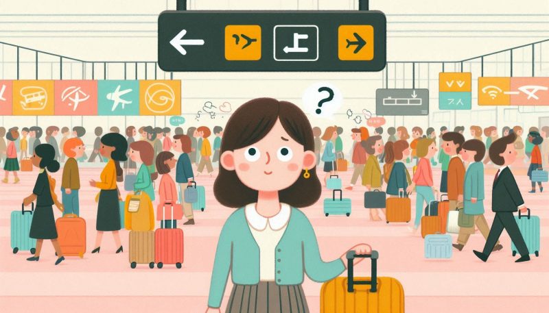 空港で迷う夢の夢占い